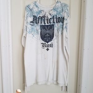 Mens Affliction long sleeve thermal shirt